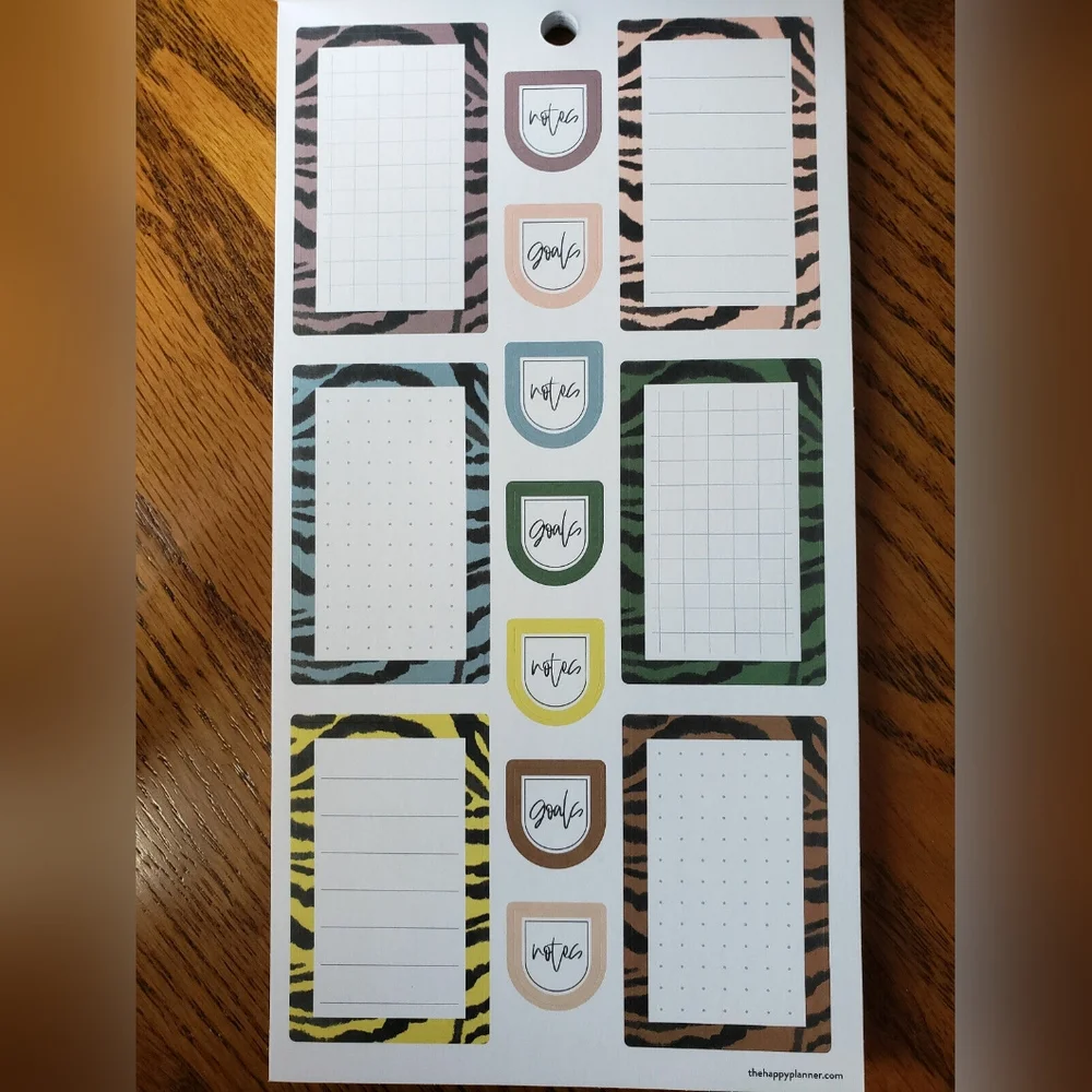 Colorful Animal Print Sticker Book (585 Pcs) by The Happy Planner